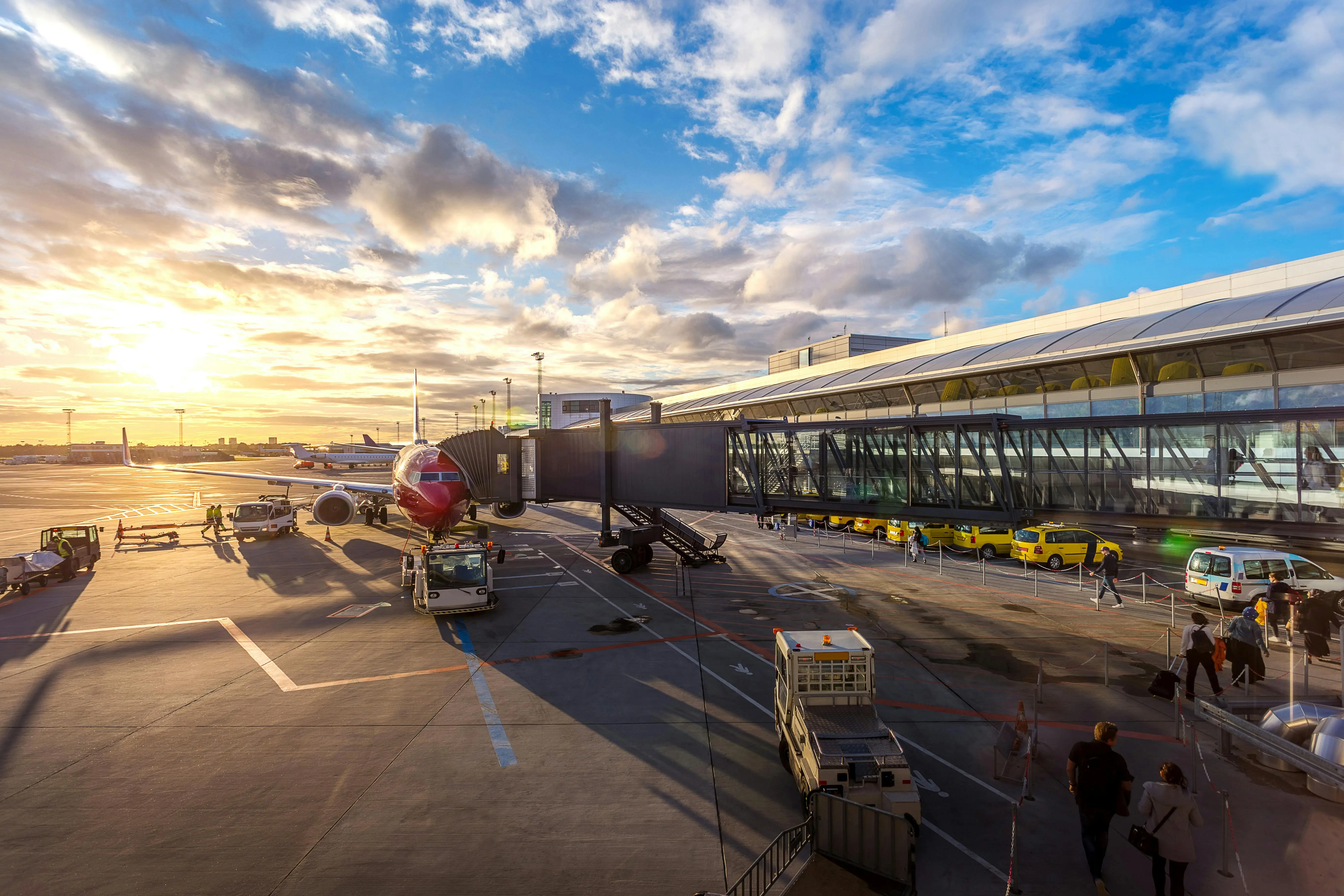 Airport terminal exterior